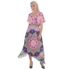 Beautiful Day Cross Front Sharkbite Hem Maxi Dress by LW323