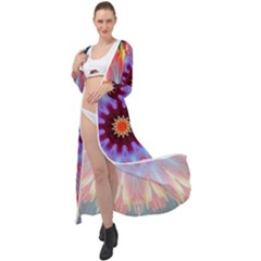 Passion Flower Maxi Chiffon Beach Wrap by LW323