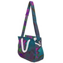 Evening Bloom Rope Handles Shoulder Strap Bag by LW323