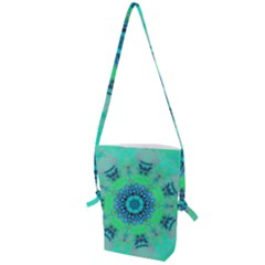 Blue Green  Twist Folding Shoulder Bag by LW323