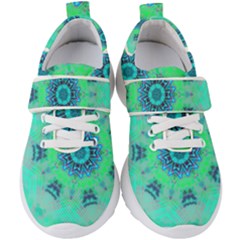 Blue Green  Twist Kids  Velcro Strap Shoes by LW323