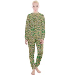 Florals In The Green Season In Perfect  Ornate Calm Harmony Women s Lounge Set by pepitasart