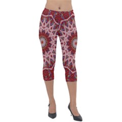 Redyarn Lightweight Velour Capri Leggings  by LW323