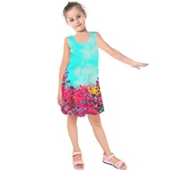 Flowers Kids  Sleeveless Dress by LW323