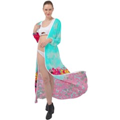 Flowers Maxi Chiffon Beach Wrap by LW323