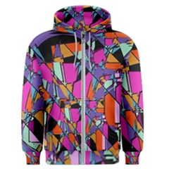 Abstract 2 Men s Zipper Hoodie by LW323