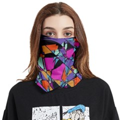 Abstract 2 Face Covering Bandana (two Sides) by LW323