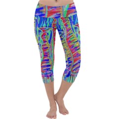 Vibrant-vases Capri Yoga Leggings by LW323