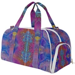 Flowing Duo  Burner Gym Duffel Bag by kaleidomarblingart