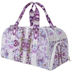 Intricate Lilac Burner Gym Duffel Bag by kaleidomarblingart