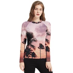 Palm Trees Women s Long Sleeve Rash Guard