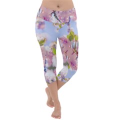 Bloom Lightweight Velour Capri Yoga Leggings by LW323