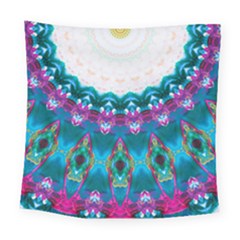 Peacock Square Tapestry (large) by LW323