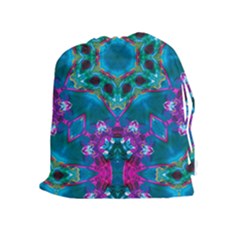 Peacock2 Drawstring Pouch (xl) by LW323