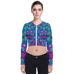 Peacock2 Long Sleeve Zip Up Bomber Jacket by LW323