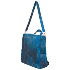 Feathery Blue Crossbody Backpack by LW323