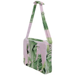 Palm Leaves On Pink Cross Body Office Bag by goljakoff