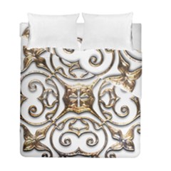 Gold Design Duvet Cover Double Side (full/ Double Size) by LW323