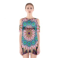 Mandala Shoulder Cutout One Piece Dress by SoLoJu