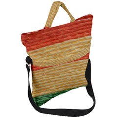 Couleurs Emblématiques Fold Over Handle Tote Bag by SoLoJu