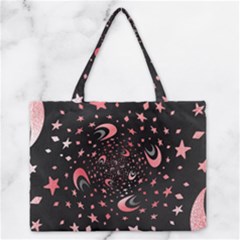 Pattern Lune Étoile Profondeur Zipper Medium Tote Bag by alllovelyideas