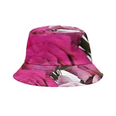 Magenta Roses Inside Out Bucket Hat by kaleidomarblingart