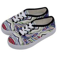 Bohemian Colorful Pattern B Kids  Classic Low Top Sneakers by gloriasanchez