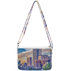 Akihabara Zone Urban Scene Tokyo Japan Double Gusset Crossbody Bag by dflcprintsclothing