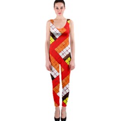 Pop Art Mosaic One Piece Catsuit by essentialimage365