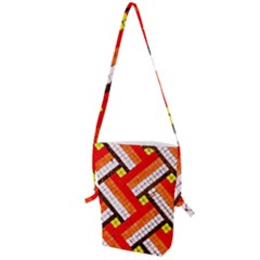 Pop Art Mosaic Folding Shoulder Bag by essentialimage365