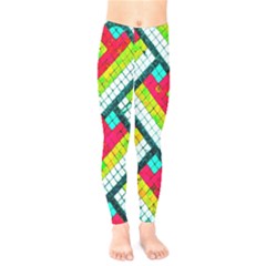 Pop Art Mosaic Kids  Leggings by essentialimage365