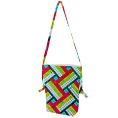 Pop Art Mosaic Folding Shoulder Bag by essentialimage365