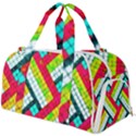 Pop Art Mosaic Burner Gym Duffel Bag View1