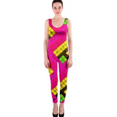 Pop Art Mosaic One Piece Catsuit by essentialimage365