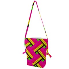 Pop Art Mosaic Folding Shoulder Bag by essentialimage365