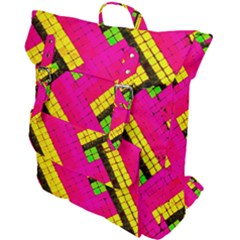 Pop Art Mosaic Buckle Up Backpack by essentialimage365