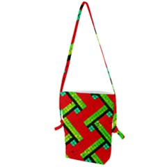 Pop Art Mosaic Folding Shoulder Bag by essentialimage365