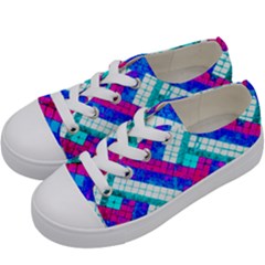 Pop Art Mosaic Kids  Low Top Canvas Sneakers by essentialimage365