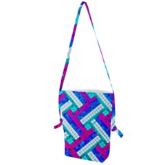 Pop Art Mosaic Folding Shoulder Bag by essentialimage365