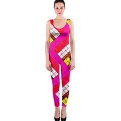 Pop Art Mosaic One Piece Catsuit by essentialimage365