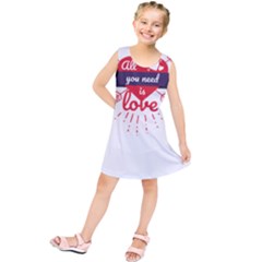 All You Need Is Love Kids  Tunic Dress by DinzDas