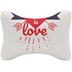 All You Need Is Love Seat Head Rest Cushion by DinzDas