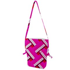 Pop Art Mosaic Folding Shoulder Bag by essentialimage365