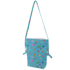 Summer  Beach  The Sun Folding Shoulder Bag by SychEva