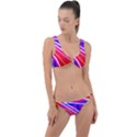 Pop Art Neon Lights Ring Detail Crop Bikini Set View1