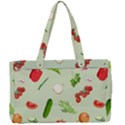 Seamless Pattern With Vegetables  Delicious Vegetables Canvas Work Bag View1