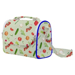 Seamless Pattern With Vegetables  Delicious Vegetables Satchel Shoulder Bag by SychEva