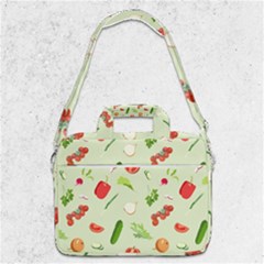 Seamless Pattern With Vegetables  Delicious Vegetables Macbook Pro Shoulder Laptop Bag  by SychEva