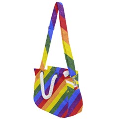 Lgbt Pride Motif Flag Pattern 1 Rope Handles Shoulder Strap Bag by dflcprintsclothing