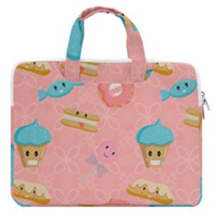 Toothy Sweets Macbook Pro Double Pocket Laptop Bag by SychEva